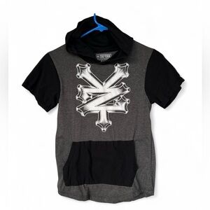Zoo York Black and Gray Kids Hoodie T-Shirt